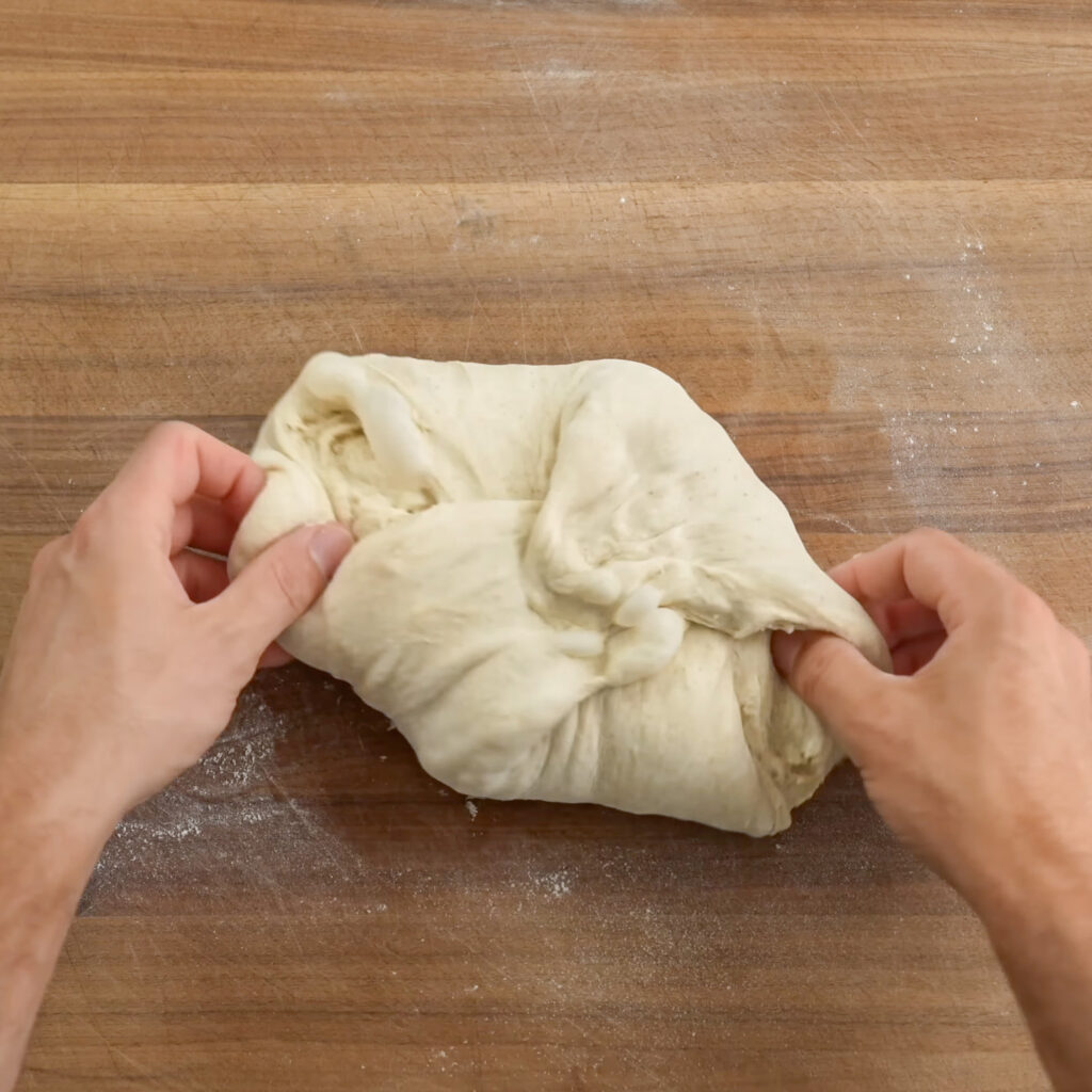 shaping sourdough