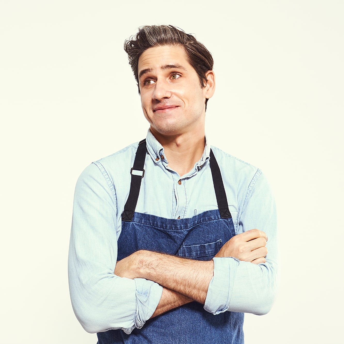 Brian lagerstrom in apron with arms crossed