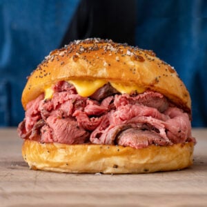 roast beef and cheddar sandwich