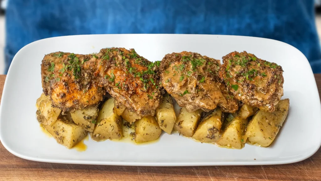 greek chicken and potatoes