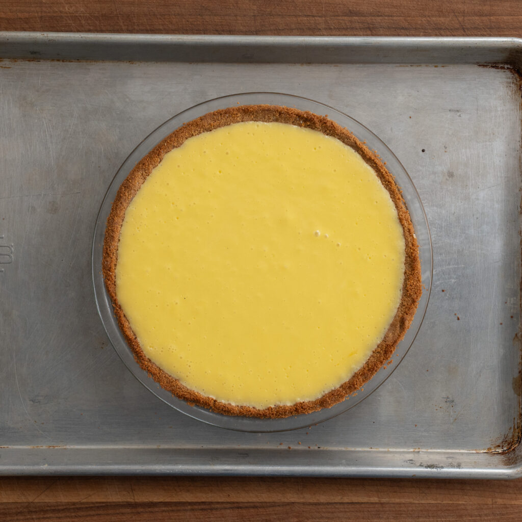 baked key lime pie custard
