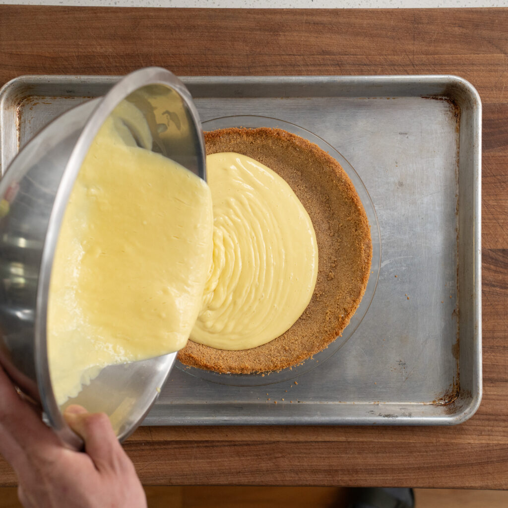 adding key lime pie filling to custard