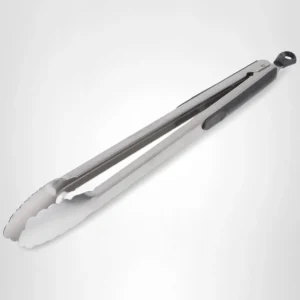 long silver tongs