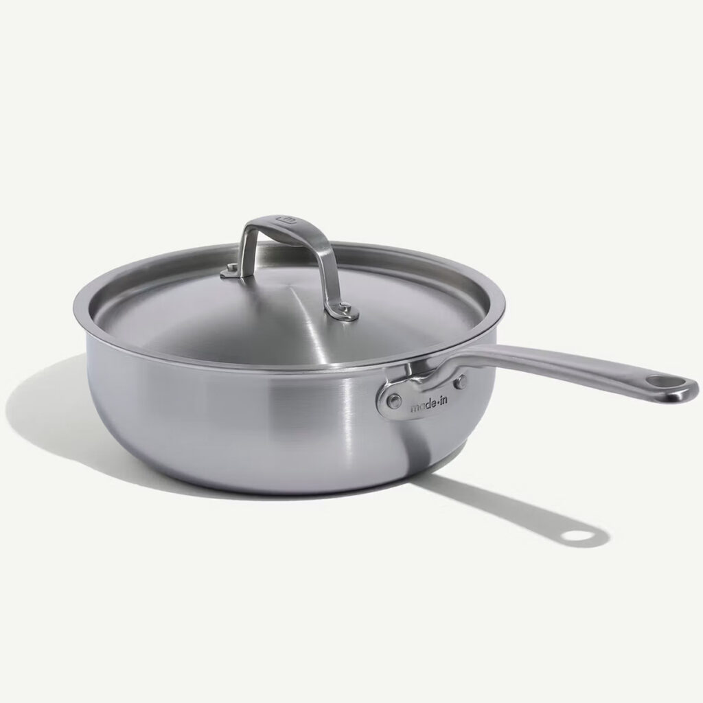 3 quart stainless saucer