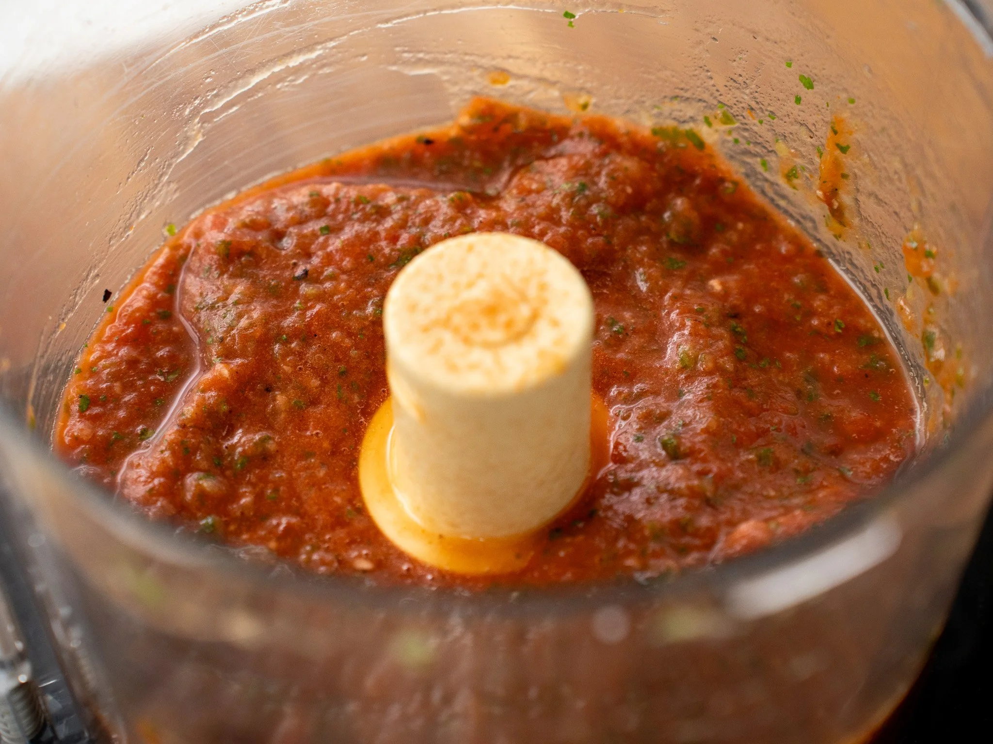 tomato salsa in food processor