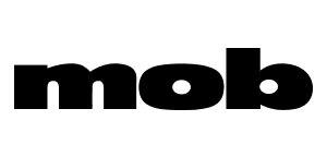 Logo of Mob magazine, where Brian Lagerstrom has been featured