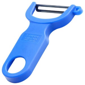 blue vegetable peeler